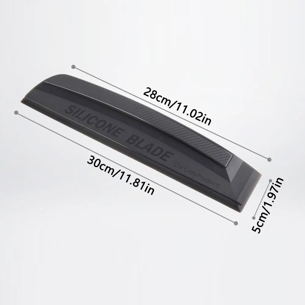 Non-Scratch Silicone Water Wiper Flexible Comfortable Grip Car Washing Squeegee Heat-resistant Quiet Window Cleaning Tool Zpaxo