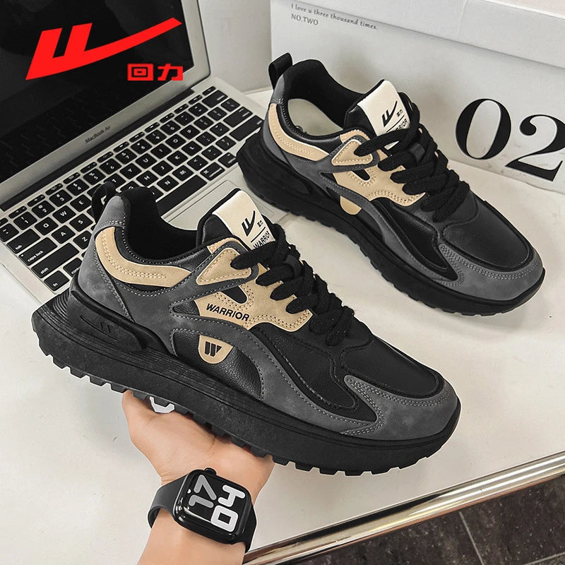 Comfortable Breathable Sports Shoes Men's Spring Autumn Ins Trendy Zpaxo WBN0977 Black 44 China Mainland