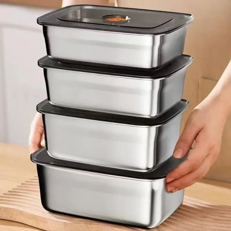 SUS316 Stainless Steel Bento Box – Airtight Leak-Proof Lunch Box Food Storage Container Zpaxo