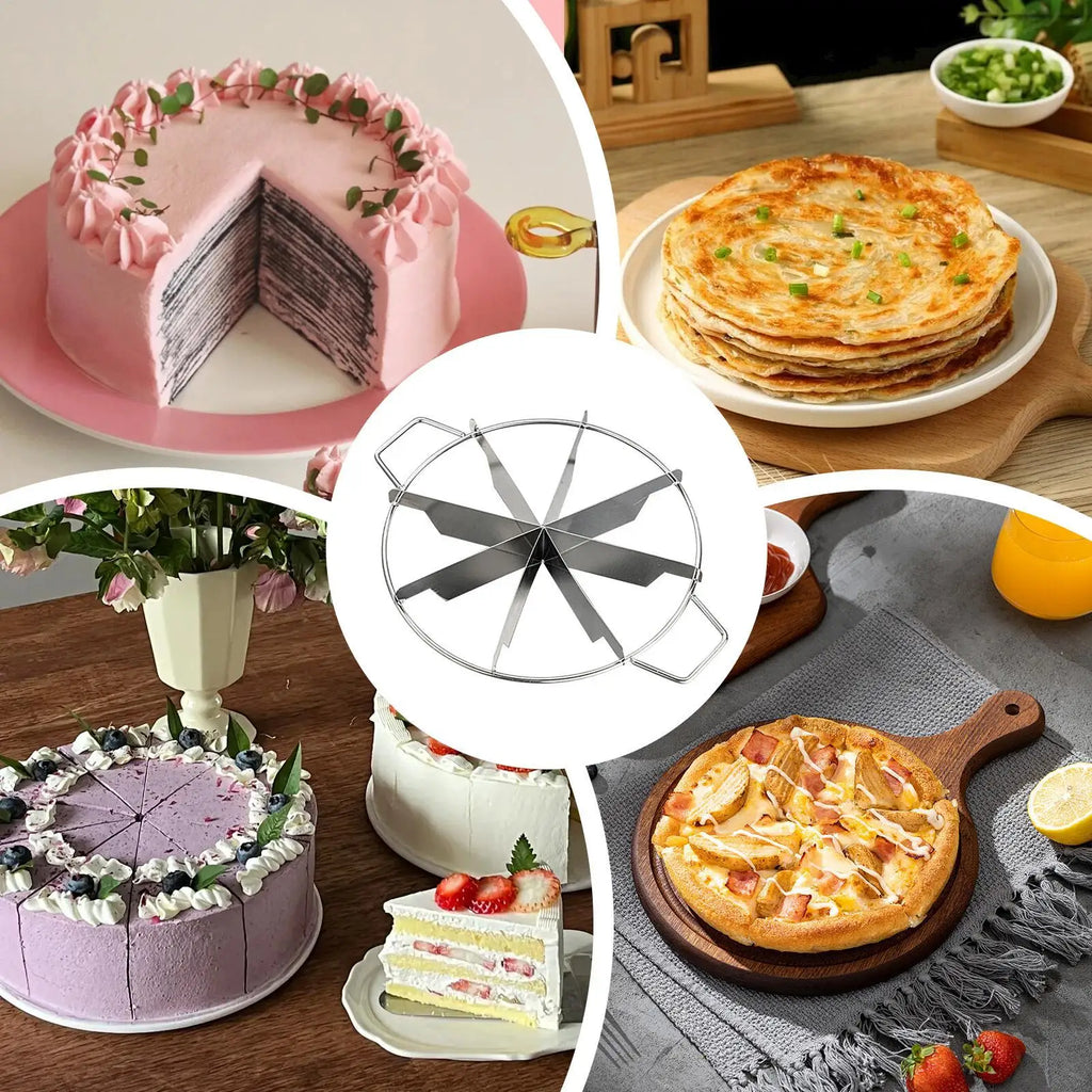 Stainless Steel Cake Divider Slicer 6 7 8 Divisions Cheese Pizza