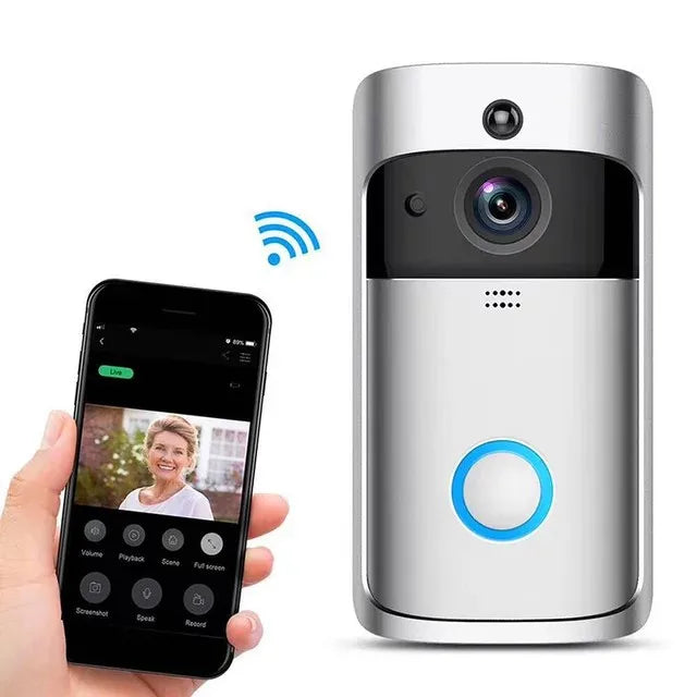 720P HD Smart Home Wireless WIFI Doorbell Camera Security Video Zpaxo