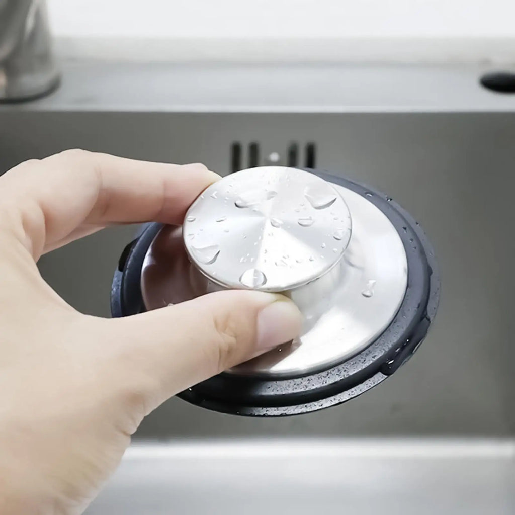 Stainless Steel Sink Drain Stopper Garbage Disposal Plug Seal Cover