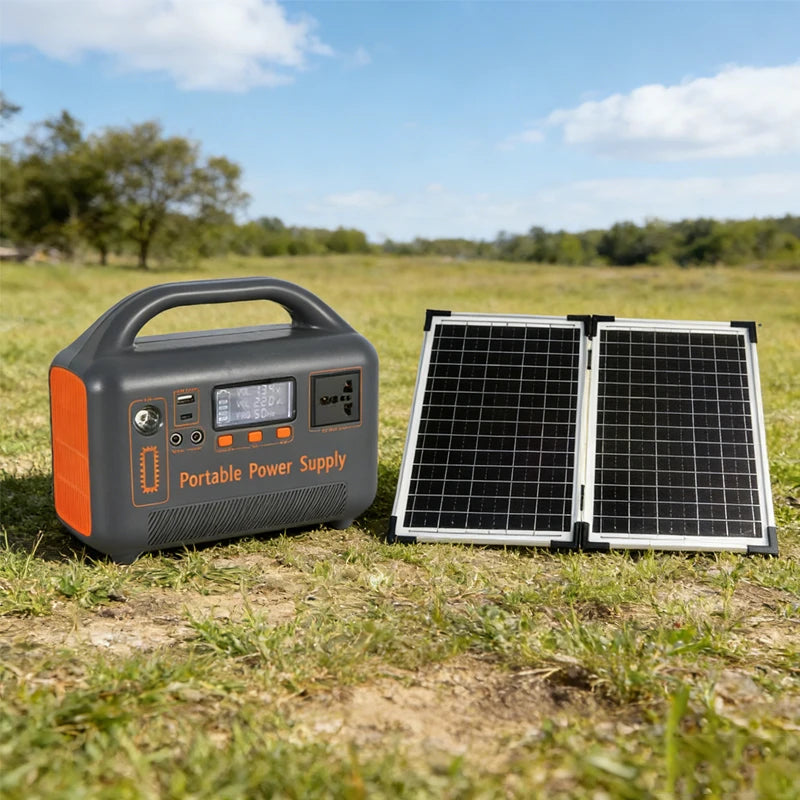 400W Portable Power Station Solar Generator 192Wh LiFePo4 Battery220V Energy Power Plant for Camping RV with Solar Panel Charger Zpaxo