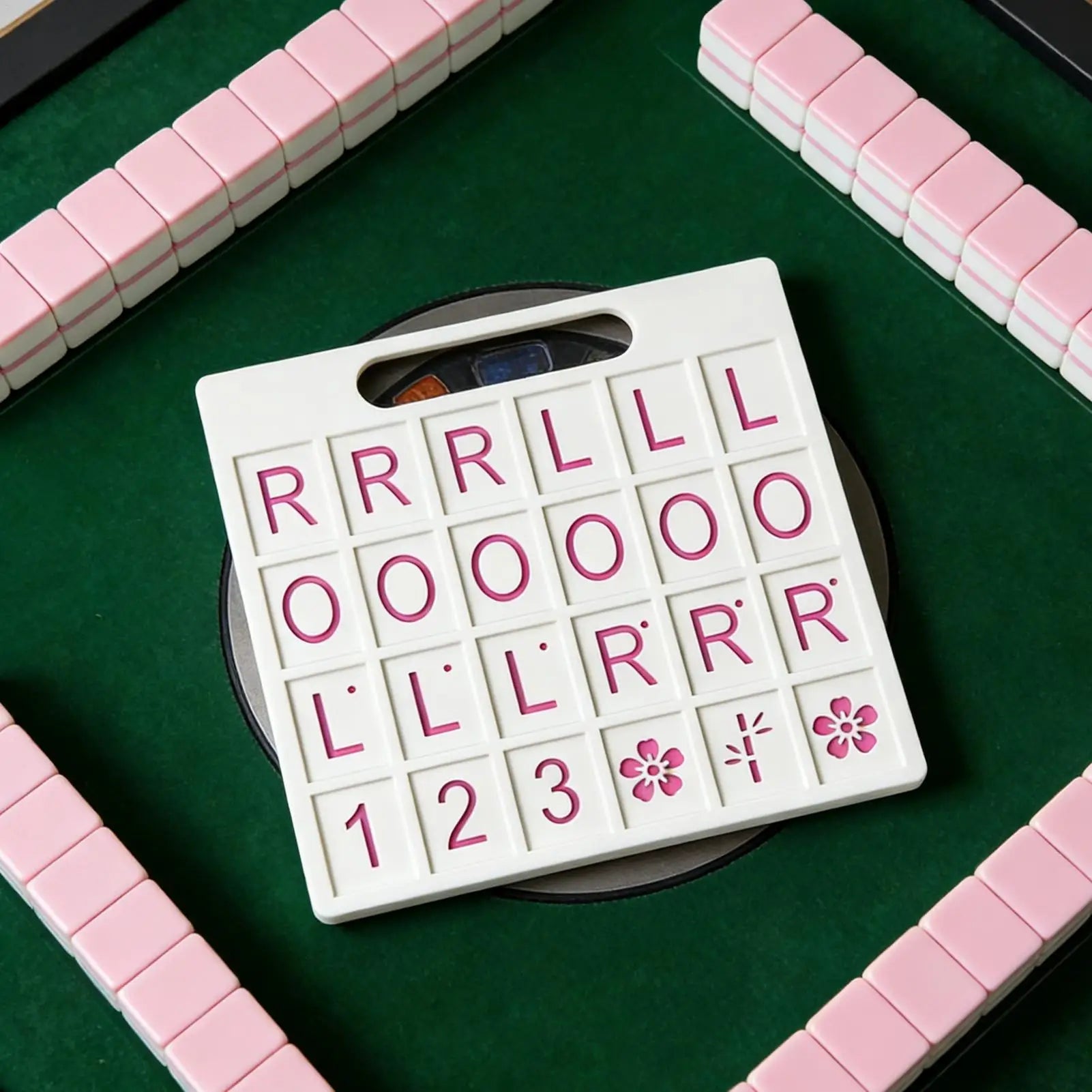 Solo Mahjong Board Practice Tiles 24 Slots Portable Fun Games Mahjong Practice Board Training Tool for Vacation Camping Zpaxo