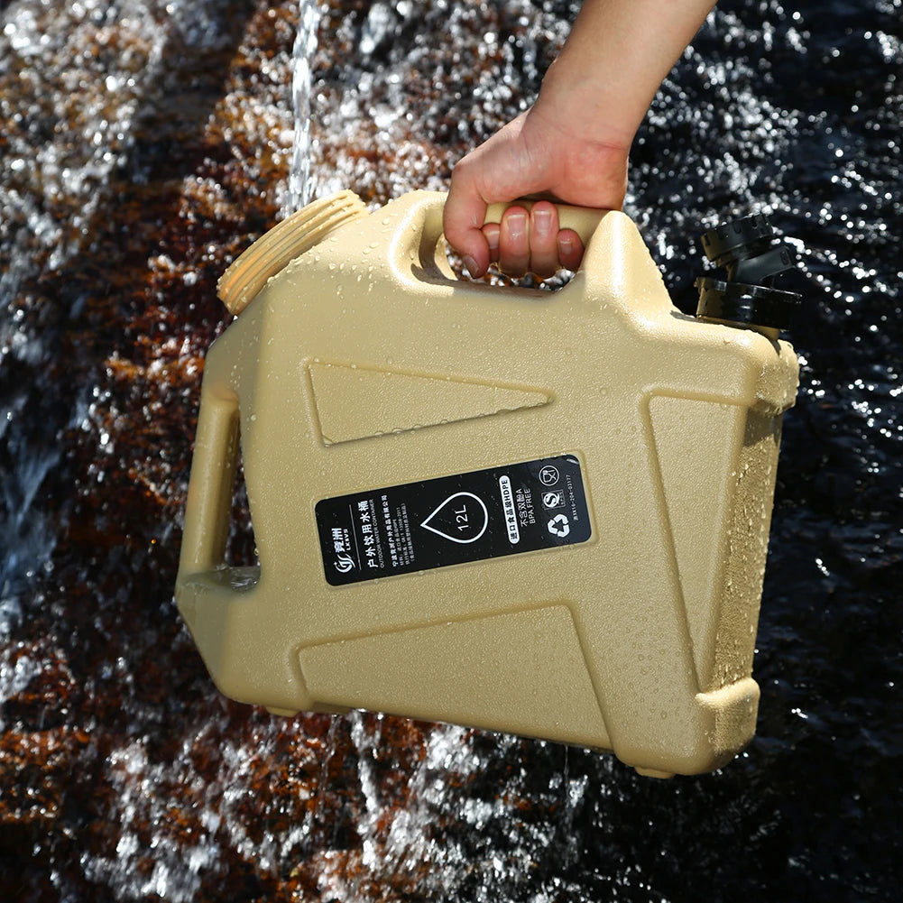 11 Outdoor Water Bucket Large-capacity Portable Camping Bag Container