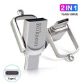 Bliksem 2in1 USB Flash Drive 32GB 64GB 128GB for TYPE-C PC High Speed USB Flash Drive 128GB USB 2.0 TYPE-C 32GB 64GB Pen Drive Zpaxo 128 GB