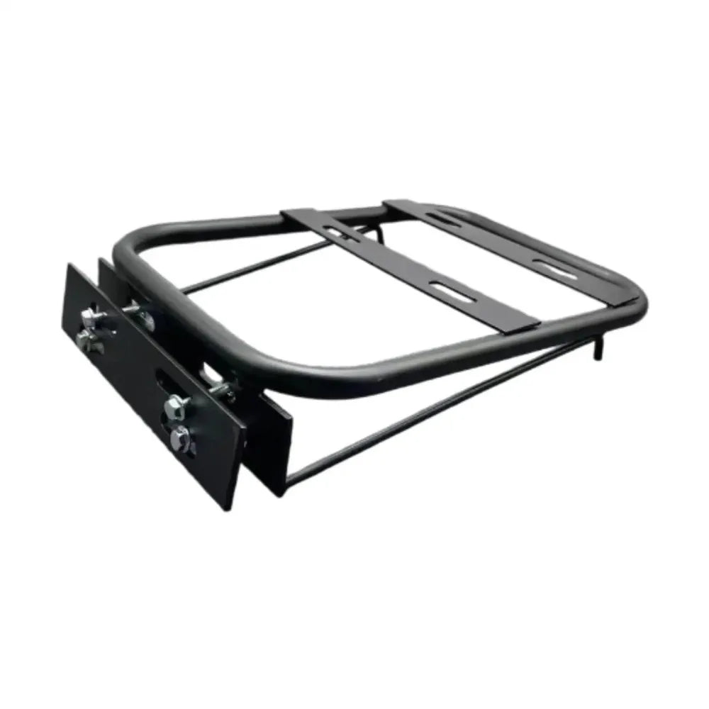 Universal Compatible Electric Vehicle Rear Rack Reliable Support Stable Design Extension Bracket Sturdy Structure Zpaxo Black