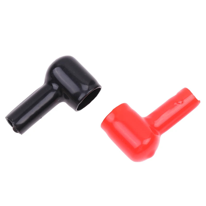 Black Red PVC Car Motorcycle Battery Negative Positive Terminal Cover