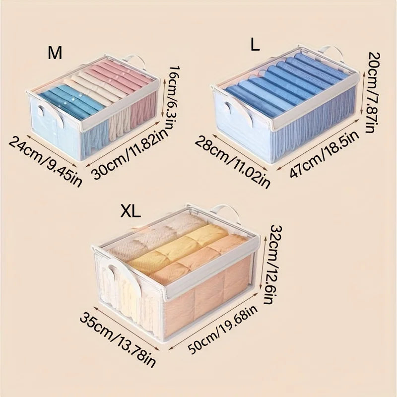 Foldable PVC Storage Box Large Capacity Dustproof Organizer Clothes