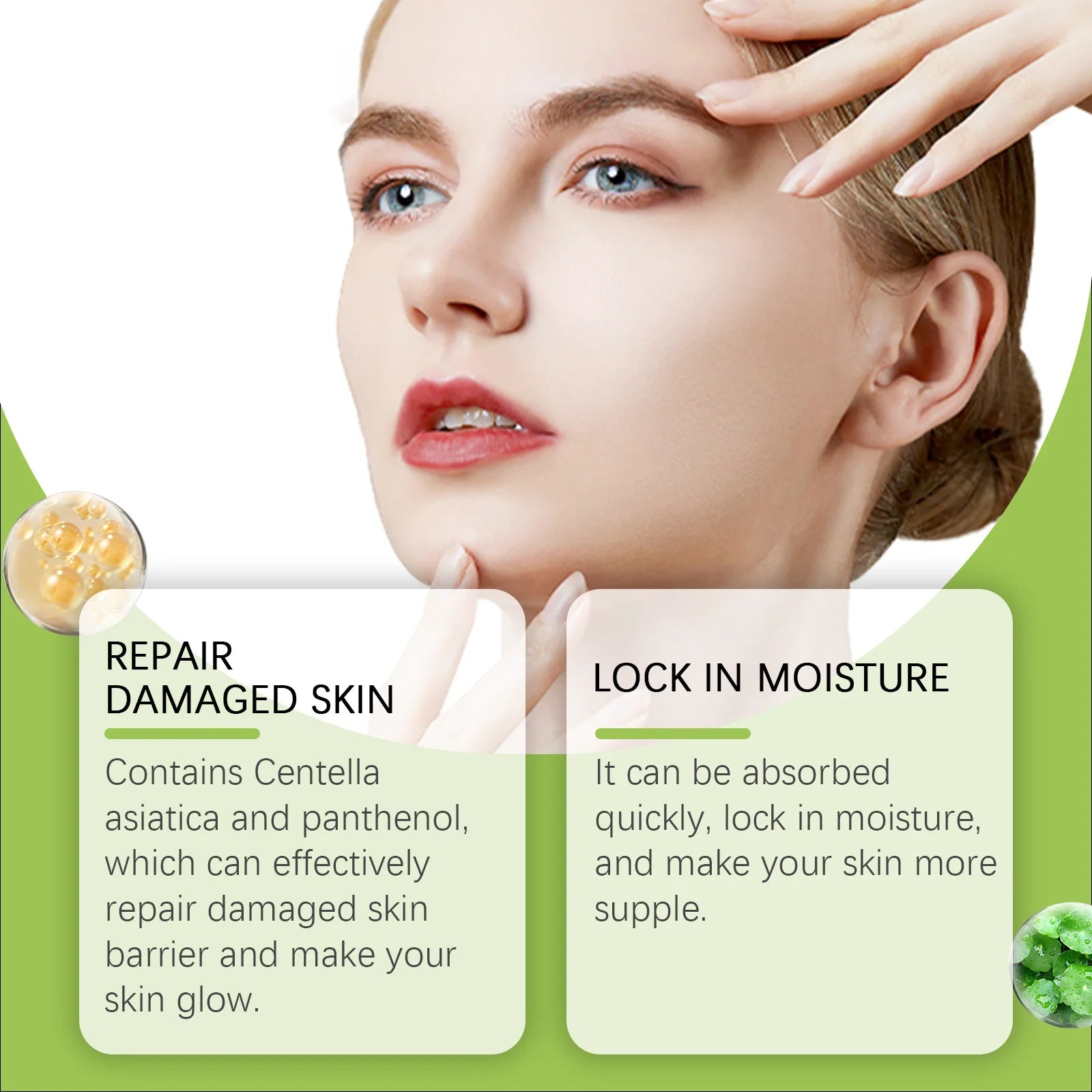 Moisturizing Skin Cream: Gentle Centella Asiatica Rich-Moisture Cream for Daily Facial Nourishment & Hydration Zpaxo