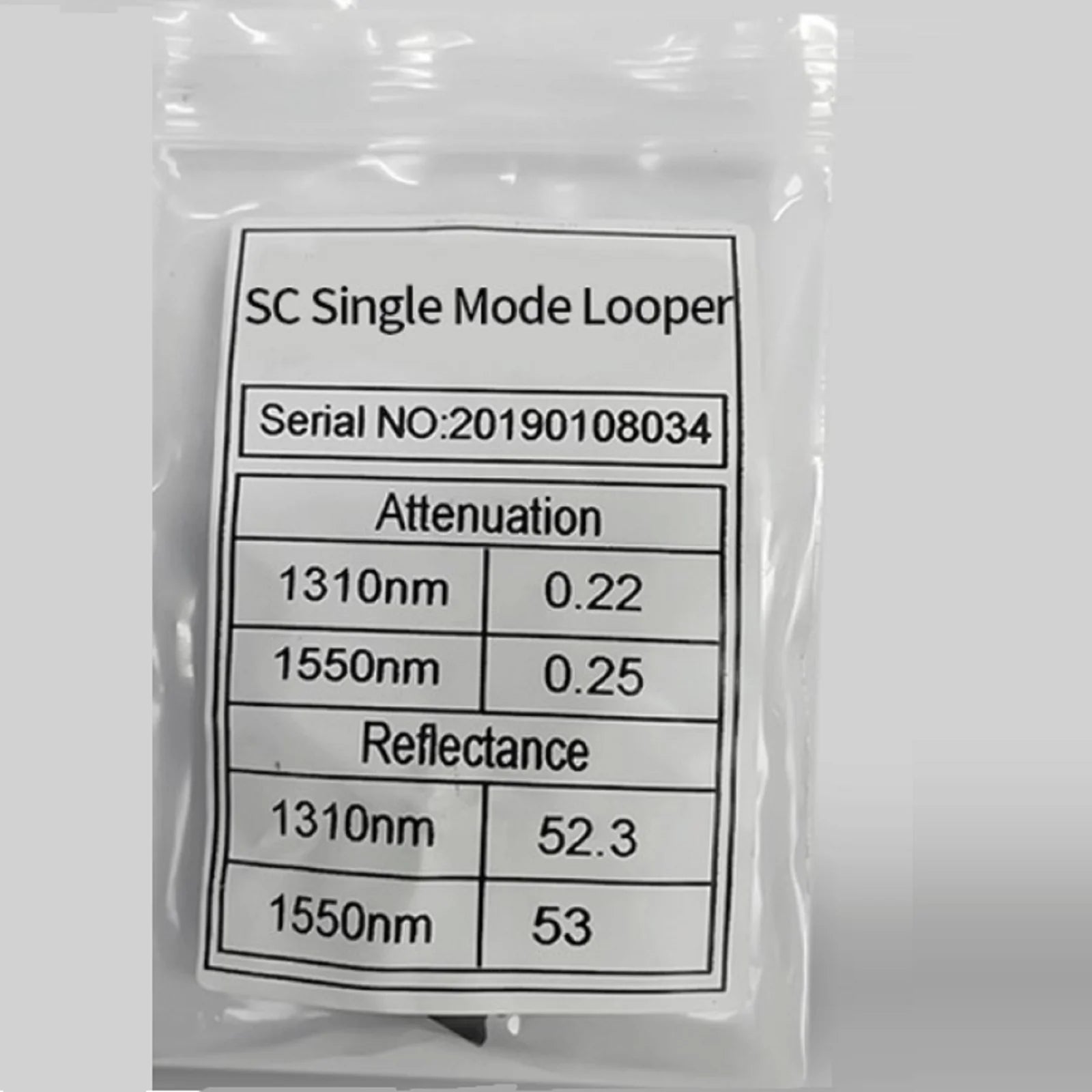 SC UPC Fiber Loopback Opitc Adapter Single Mode SM Double Optical