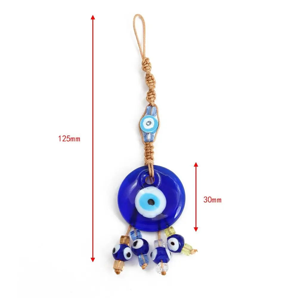 Pendant Colorful Bead Braided Rope Wall Hanging Demon Eye Car Hanger Zpaxo