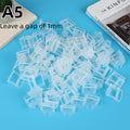 Ceramic Tile Spacers Tile Leveling System Clips 1.0/2.0/3.0MM For Ceramic Tile Laying Leveling Construction Tools Zpaxo A5