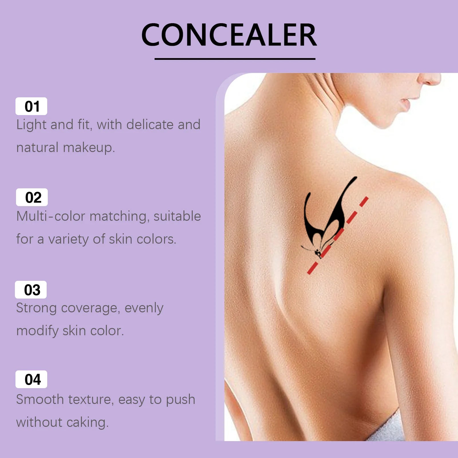 Soft Matte Cream Concealer – Full Coverage Waterproof & Sweatproof Cream Concealer Zpaxo