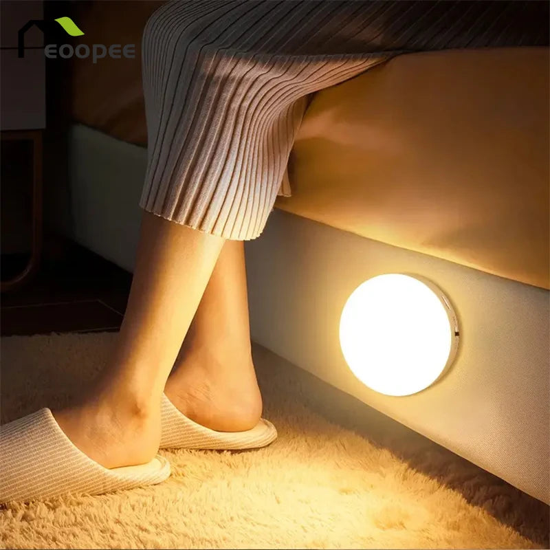 LED Night Light Motion Sensor USB Rechargeable Kitchen Bedroom