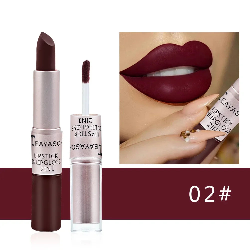 Punk Lipstick Sexy Lip Gloss 1 Tint Waterproof Long Lasting Moisture Zpaxo 2