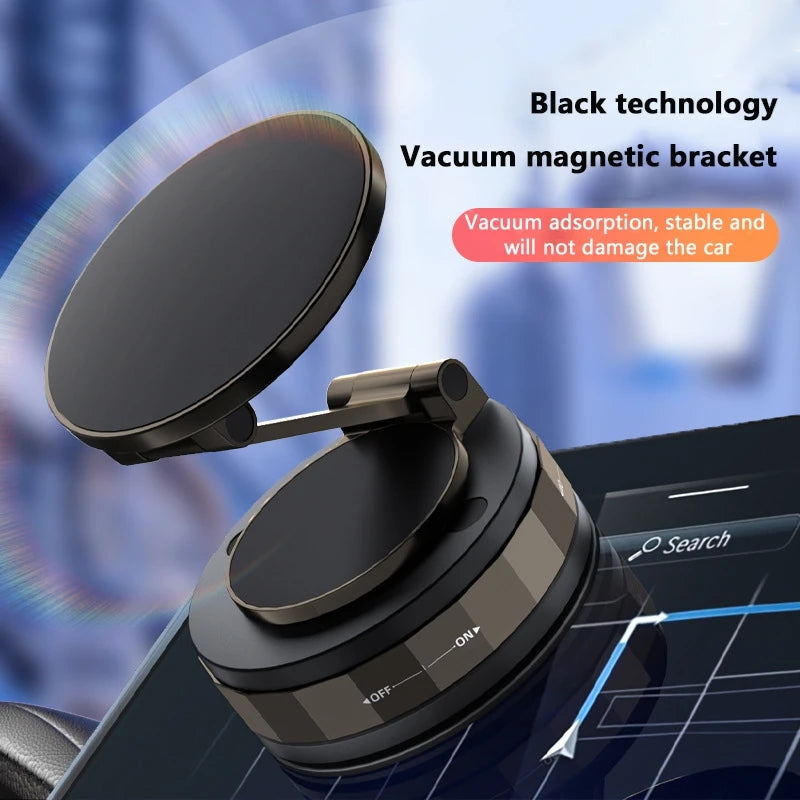 Vacuum Suction Phone Holder Magnetic Car Navigation Bracket 360
