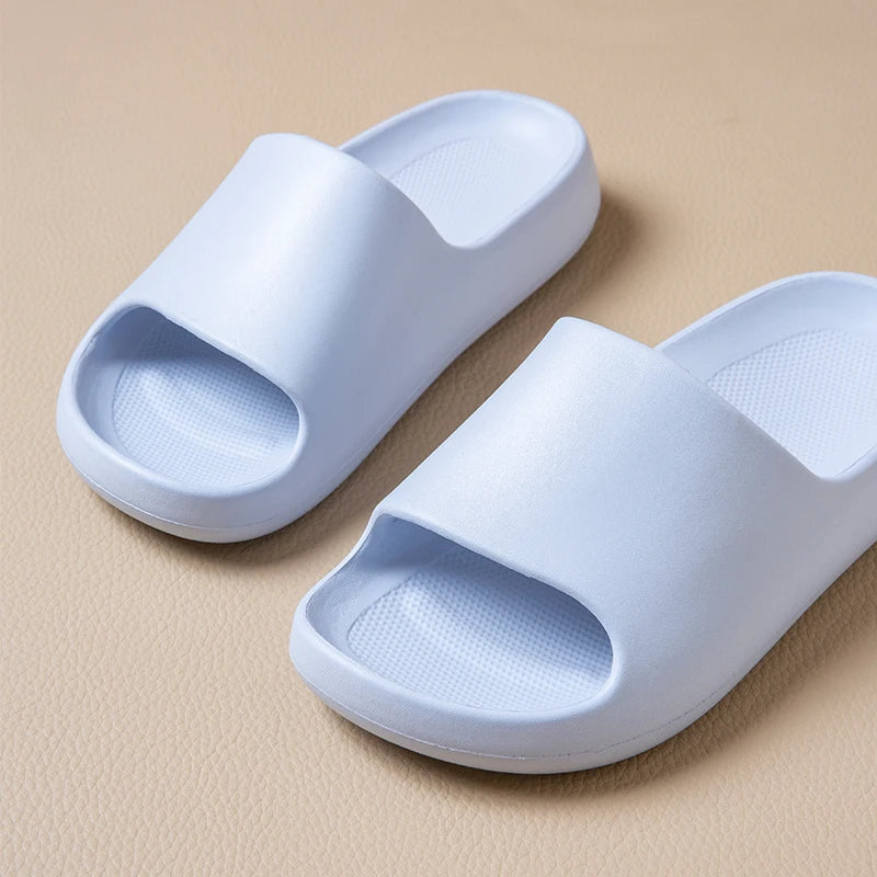 Summer Unisex Lightweight EVA Flip Flops Solid Cloud Feel Non Slip