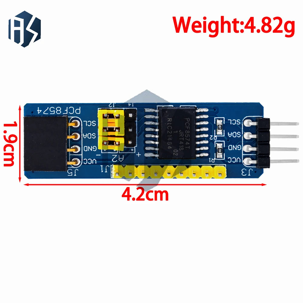 PCF8574 I2C I/O Expander Module: IO Expansion Board for Development & Evaluation Zpaxo