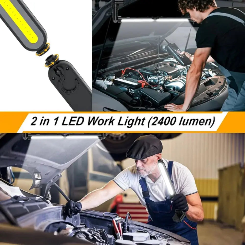4400mAh Battery Bright Work Light Portable Design 2400LM Brightness Zpaxo