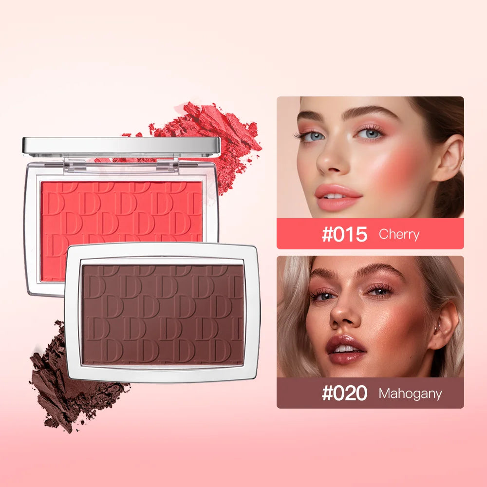 Matte Natural Cheek Tint Blush Palette Face Contouring Face Blusher Single Waterproof Matte Peach Rouge Contour Shadow Palette M Zpaxo