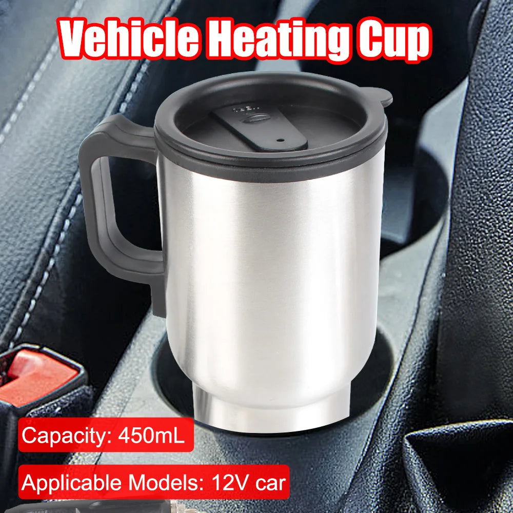 Water Coffee Milk Thermal Mug Stainless Steel 12V Camping Travel