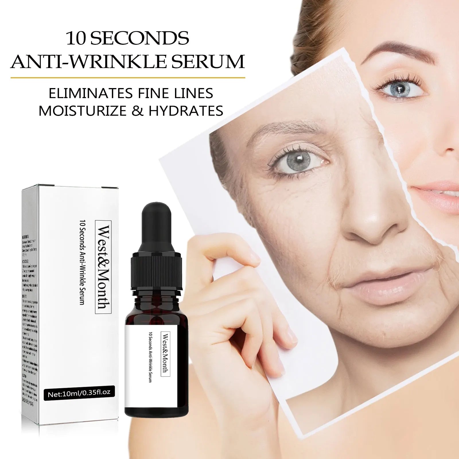 Anti Wrinkle Instant Remover Anti-wrinkle Serum Face Neck Forehead Zpaxo