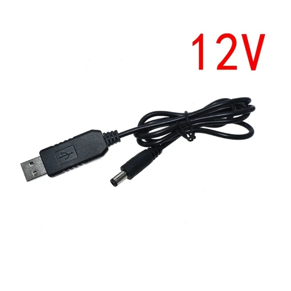 USB power boost line DC 5V to DC 9V / 12V Step UP Module USB Converter Adapter Cable 2.1x5.5mm Plug Zpaxo 12V
