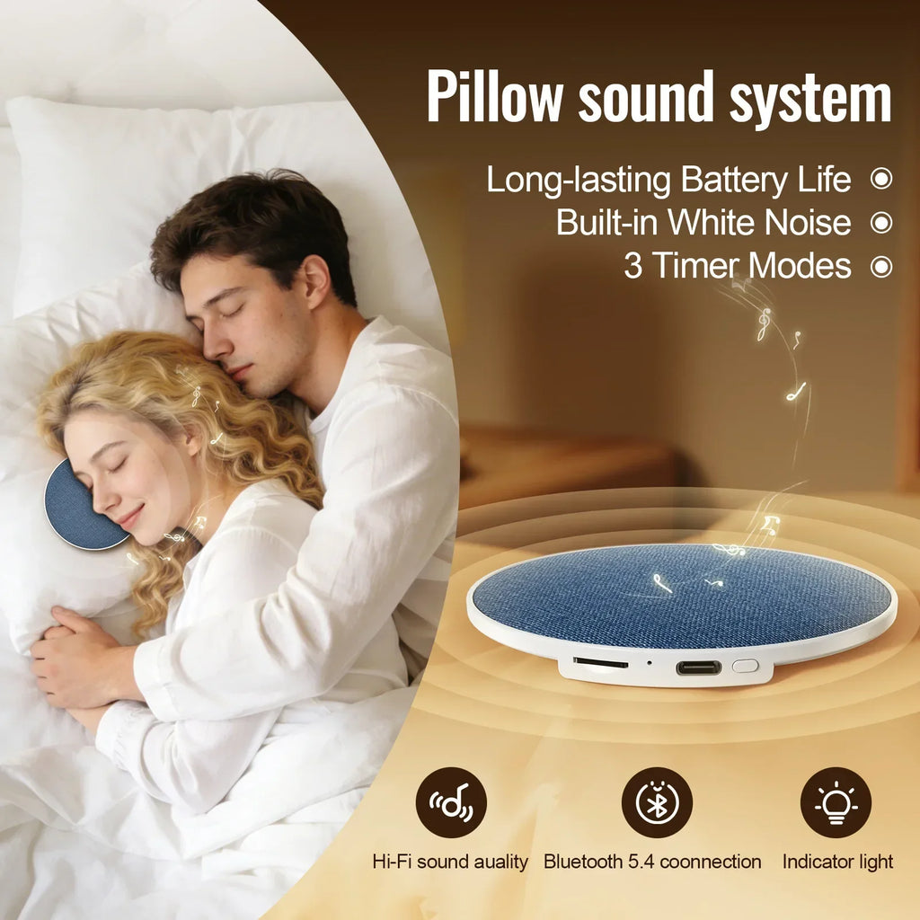 Wireless Pillow Speaker Sleep Aid 360 Surround Sound Bluetooth 5 4