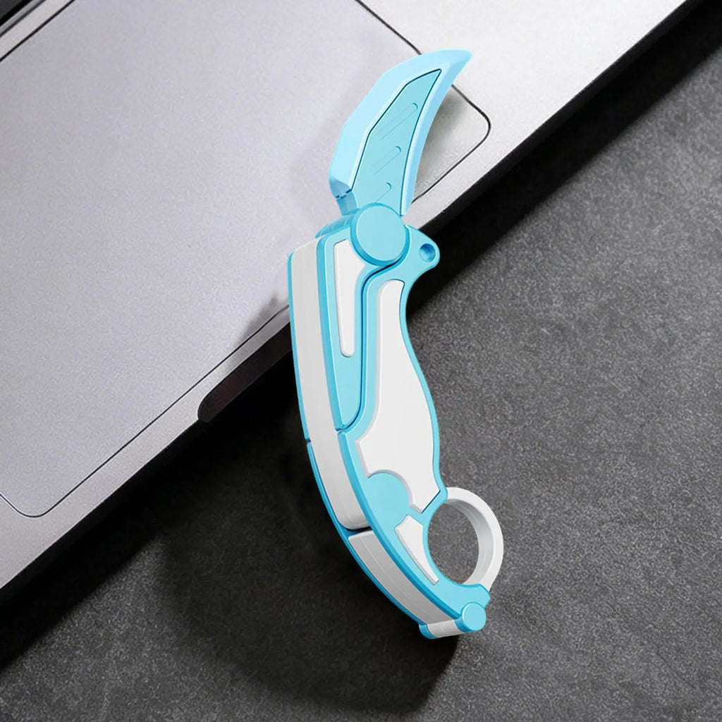 Fidget Cutter Toy 3D Printed Gravity Folding Sensory Spinner Carrot Cutter Toy For Adults Travel Work Home School Station Party Zpaxo