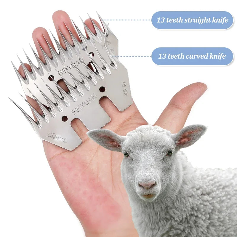 Sheep Goats Shearing Clipper Straight 13 Tooth Blade Shear Scissors