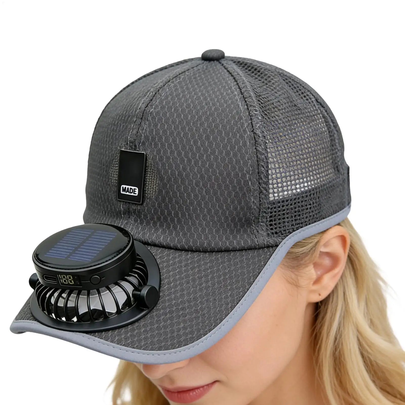 Solar Fan Hat – UV Sun Protection Cap with USB Charging Solar Fan Sun Hat Zpaxo