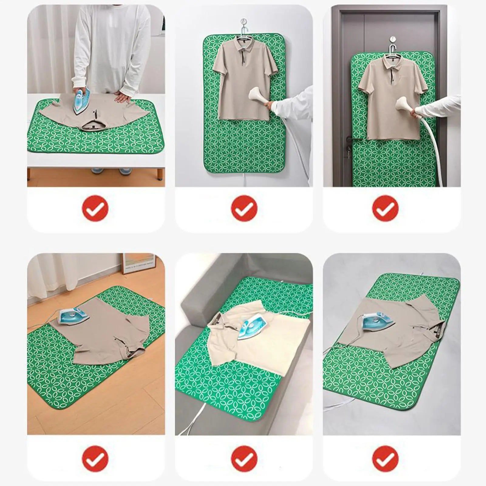 Portable Ironing Mat – Heat Resistant, Waterproof, Foldable Portable Ironing Mat Zpaxo