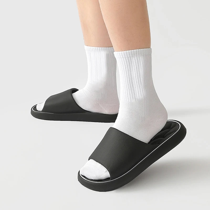 Big Men's Slippers Summer Ligtweight Indoor Home Bathroom Sandals