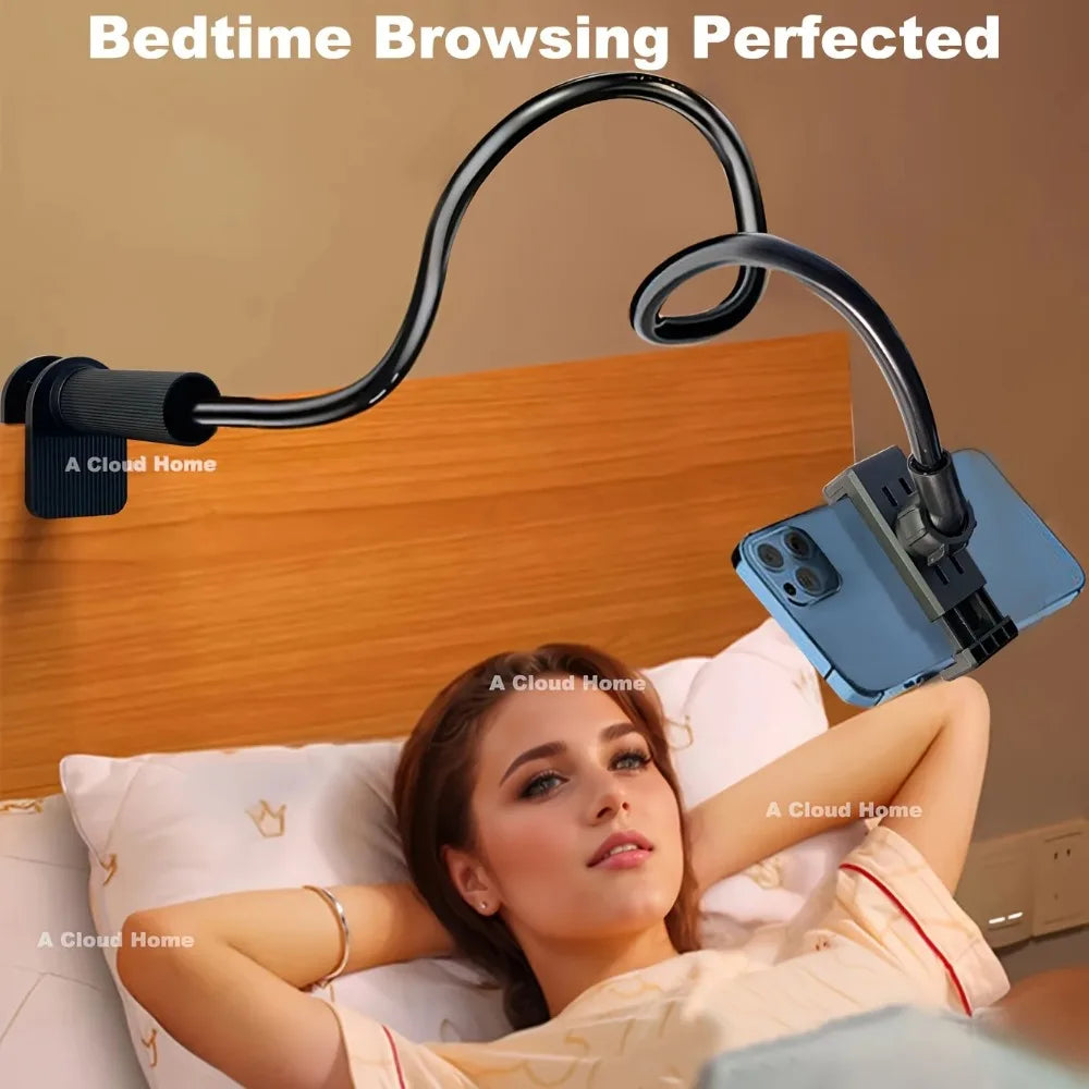 Flexible Gooseneck Phone Holder Long Arm Clamp Designed Lazy Use