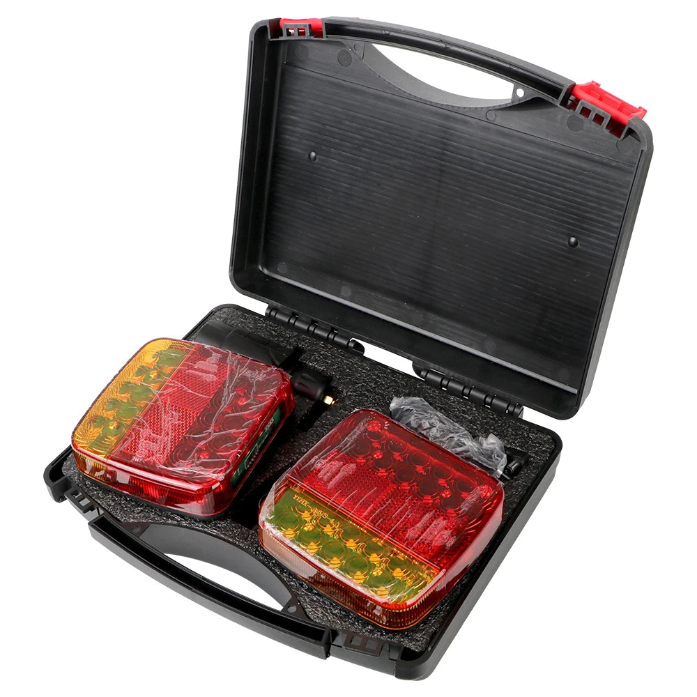 Trailer Rear Taillight Signal Warning Brake Lamp Magnetic Wireless