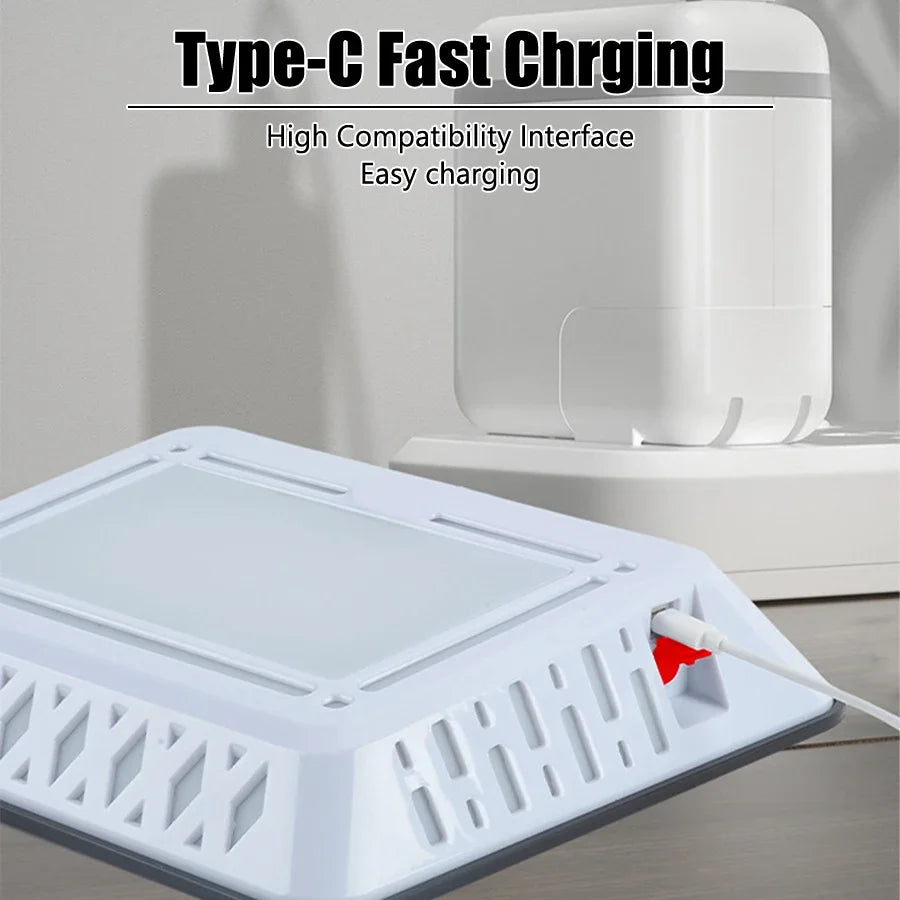 Solar LED Wall Lamp – Outdoor House Number Floodlight, USB Charge