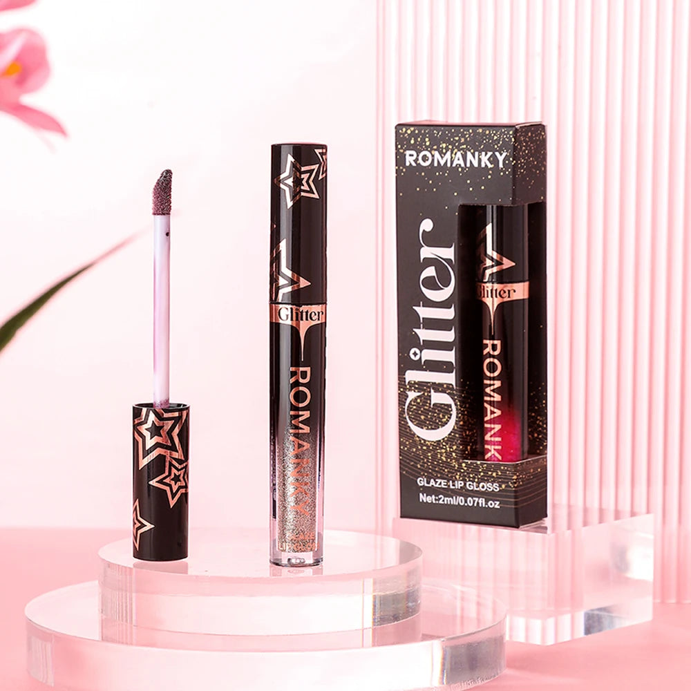 Lip Gloss Pearlescent Particles Shimmer Suitable Party Stage Zpaxo