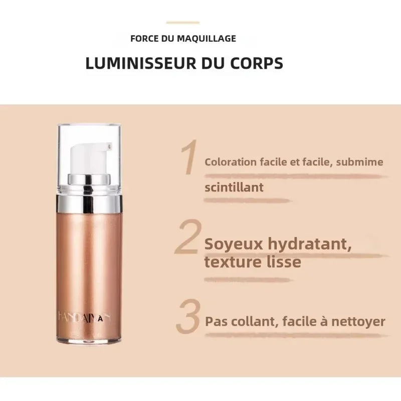 Liquid Highlighter Makeup Smooth Flash Skin Tone Summer Body Cream