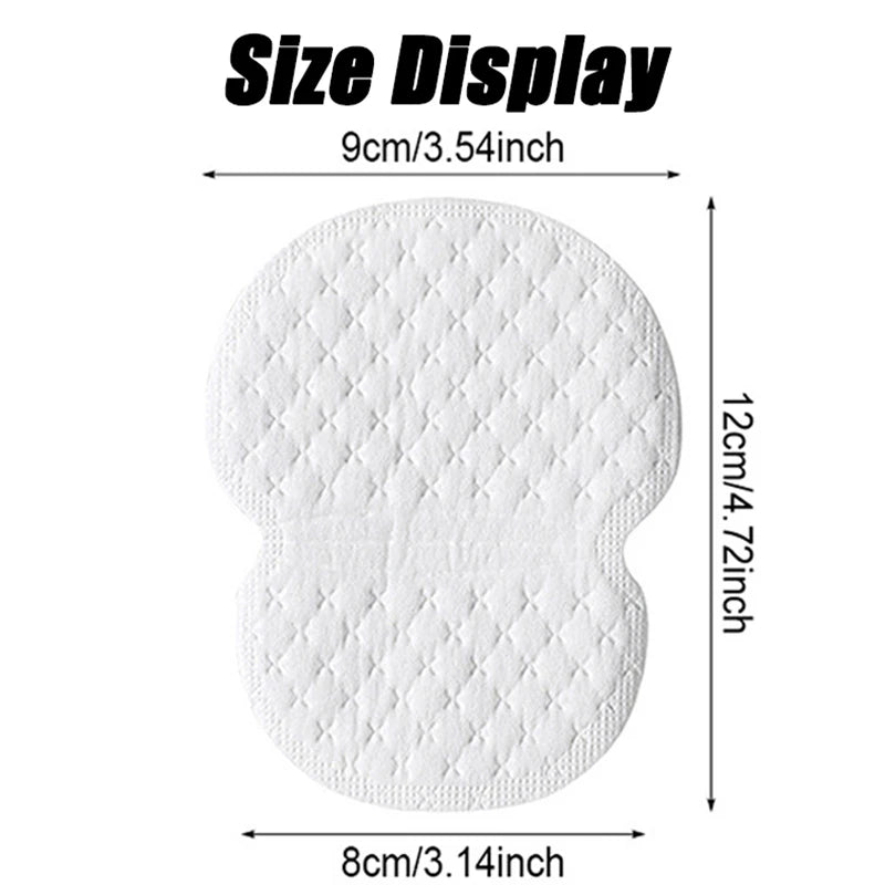 50Pcs Armpit Sweat Pads Underarm Ultra-thin Breathable Disposable Pad Summer Armpit Care Absorbing Deodorant Pads for Women Men Zpaxo