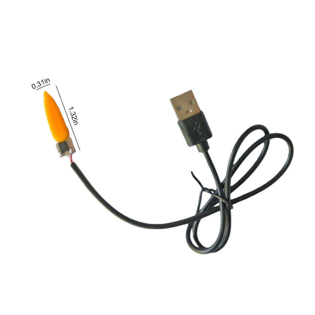 Flame Lamp Circuit Board Usb Interface LED Flicker Effect Wick