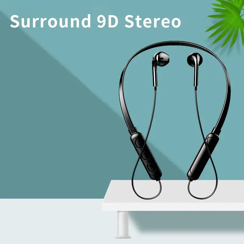 Neck Hanging Bluetooth Headset HD Microphone For iPhone Xiaomi Huawei Phone Noise Reduction Sound Sports Fitness Audio Accessory Zpaxo B7