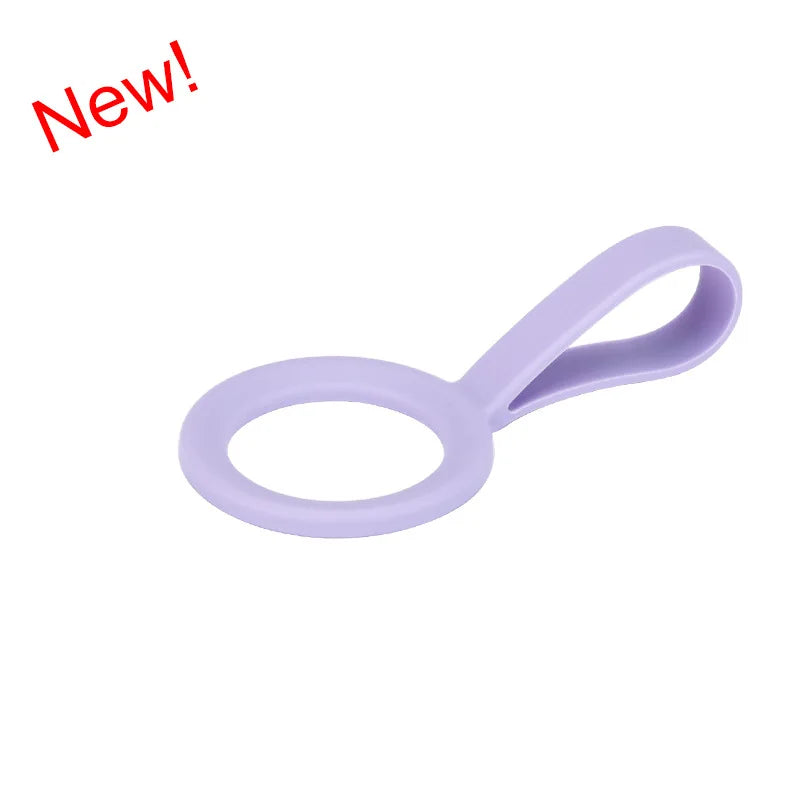 Silicone Water Bottle Holder Hanging Strap – Outdoor Carry Rope Bottle Carry Strap Zpaxo lavender