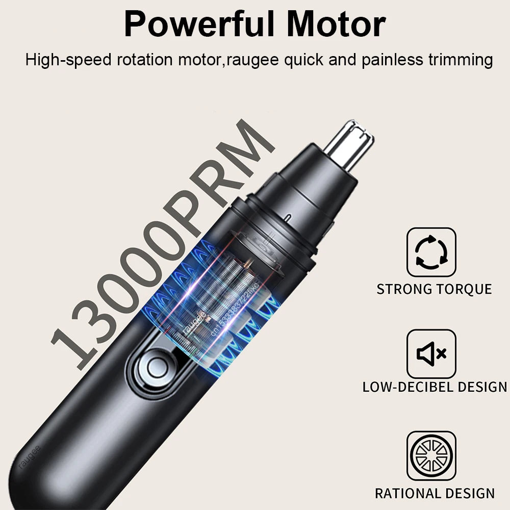 Nose Hair Trimmer Rechargeable Mini Portable Electric Clipper Men