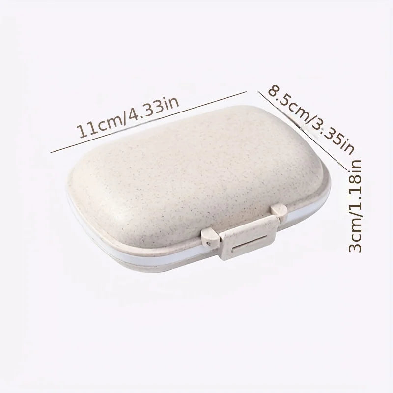 Mini 8-Grid Pill Box – Portable Travel Medicine Organizer Pill Organizer Zpaxo