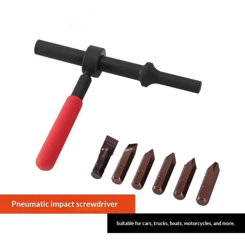6-Piece Impact Screwdriver Set | Carbon Steel T-Bar Driver