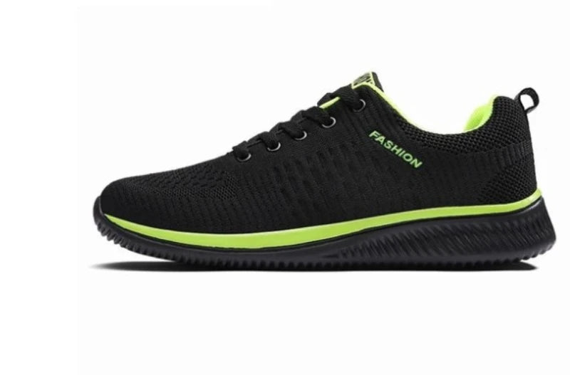 Spring Flying Woven Korean Casual Sneakers Women's Light Running Zpaxo 9088 Black Green 44 China Mainland