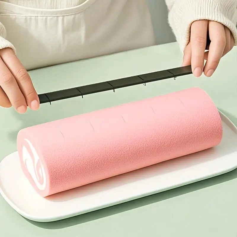 4Pcs Biscuit Cake Cutting Roll Scale Ruler Cake Roll Ruler Uniform Division Molds Pastries Bakings Kitchen Dessert Making Tool Zpaxo