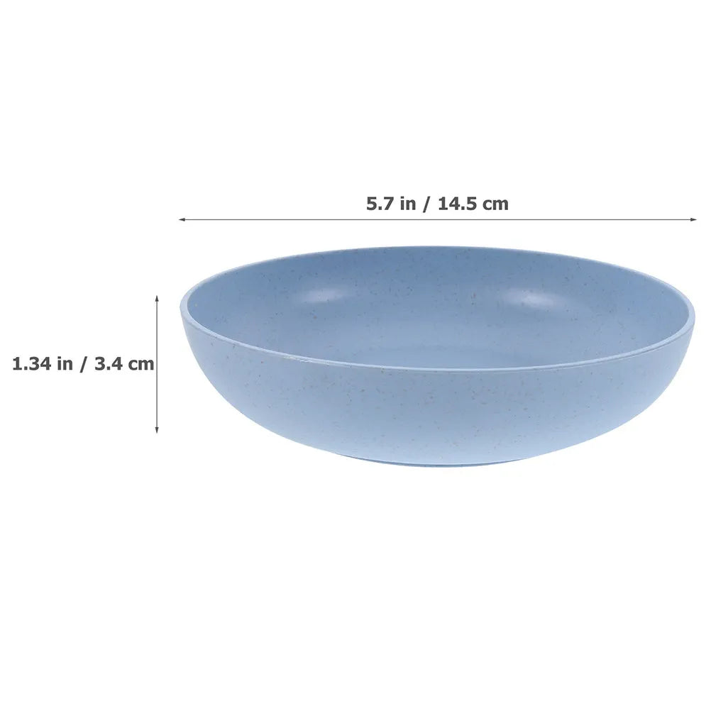 Round Cat Food Bowl Shallow Wide Mouth Pet Feeder Dish Small Cats