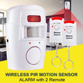 Wireless Motion Sensor Alarm Security Detector Indoor Outdoor Alert Zpaxo Default Title